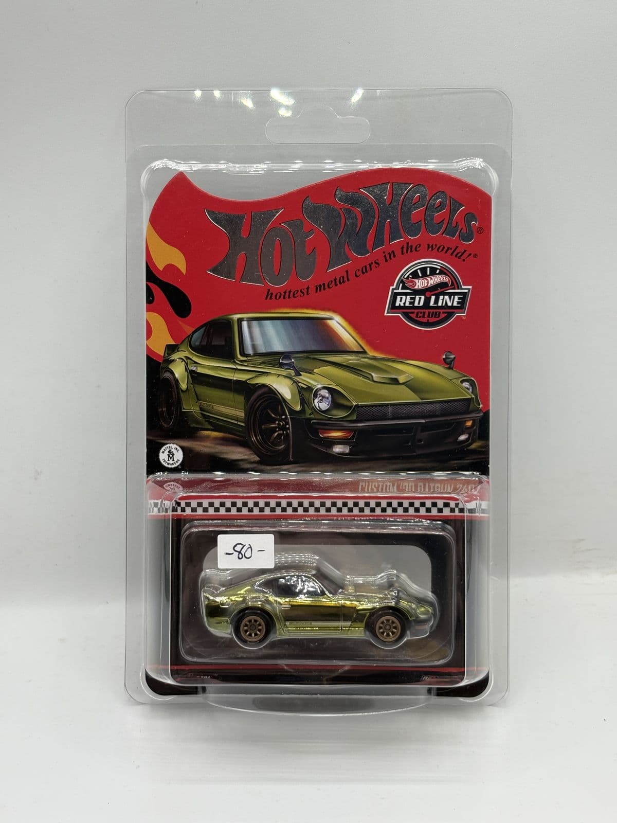 Custom '70 Datsun 240Z — Red Line Club – Hot Wheels 1:64 diecast, carded