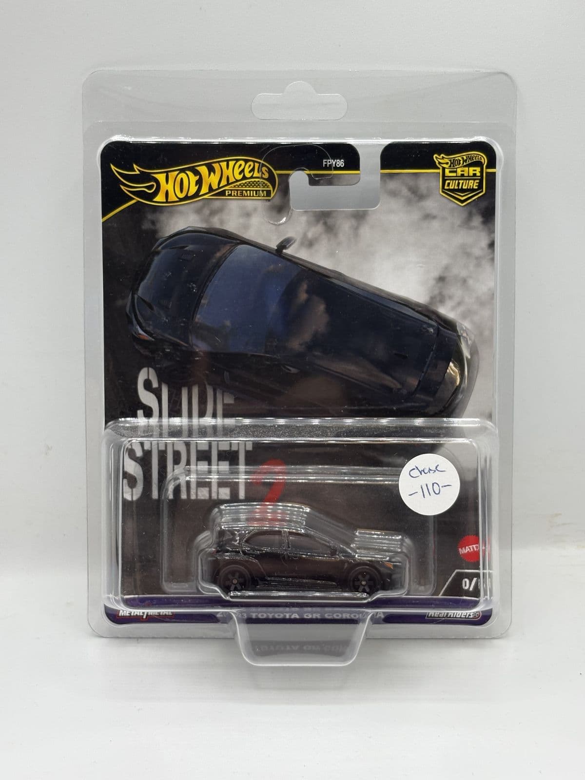 Toyota GR Corolla — Slide Street Chase – Hot Wheels 1:64 diecast, carded