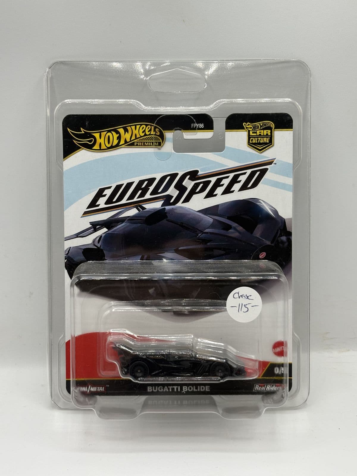 Bugatti Bolide — Eurospeed Chase – Hot Wheels 1:64 diecast, carded