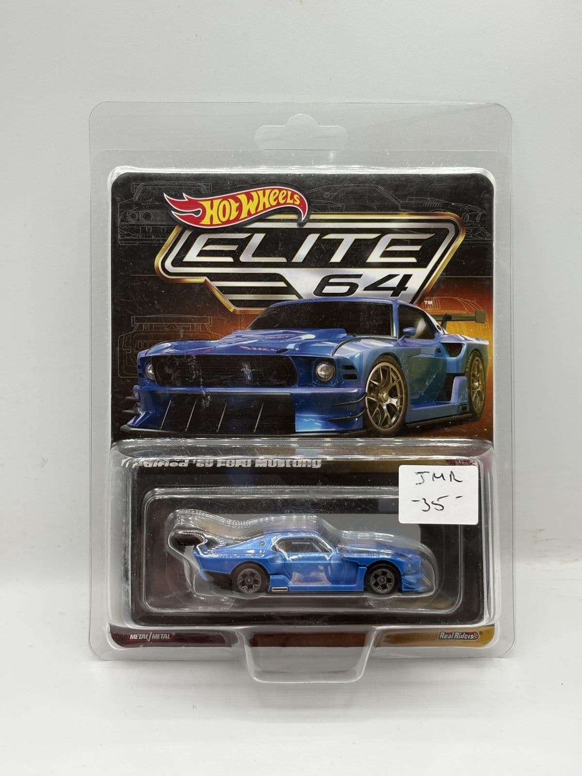 Modified '69 Ford Mustang — Elite 64 – Hot Wheels 1:64 diecast, carded