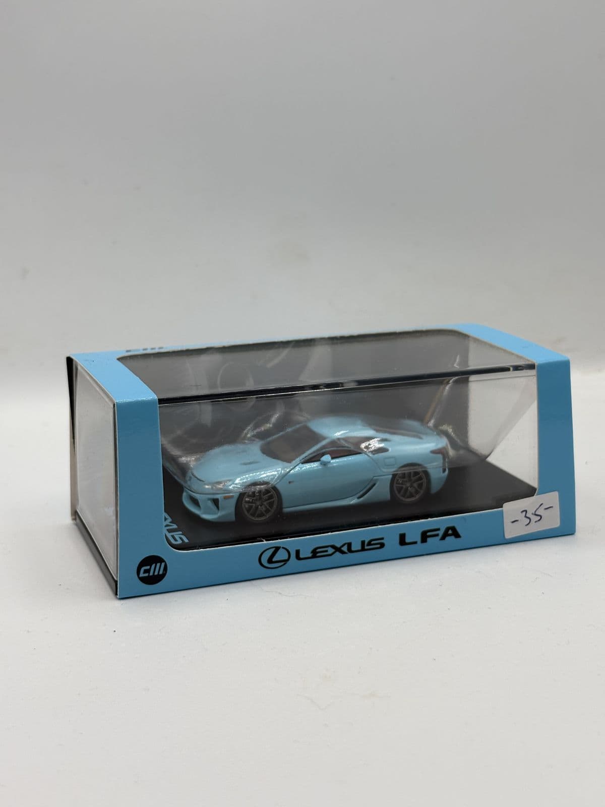 Lexus LFA — Light Blue – 1:64 diecast, boxed