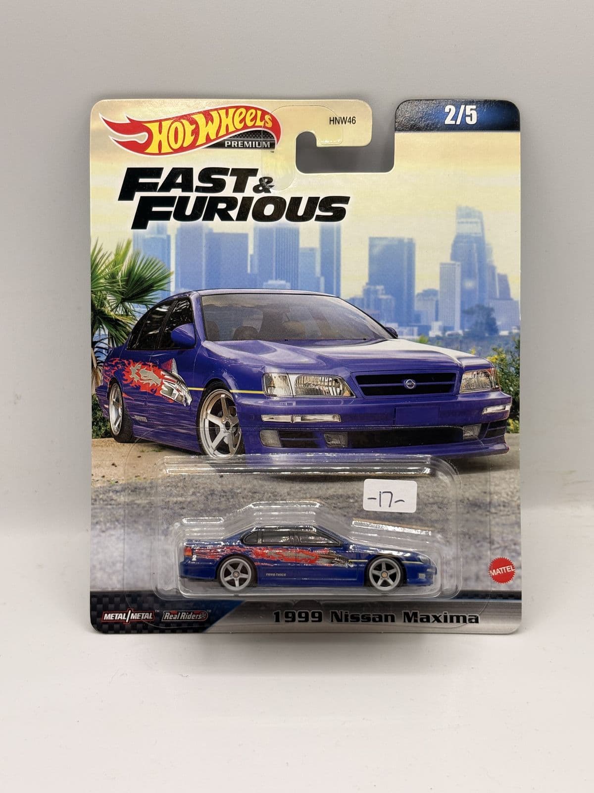 1999 Nissan Maxima — Fast & Furious – Hot Wheels 1:64 diecast, carded