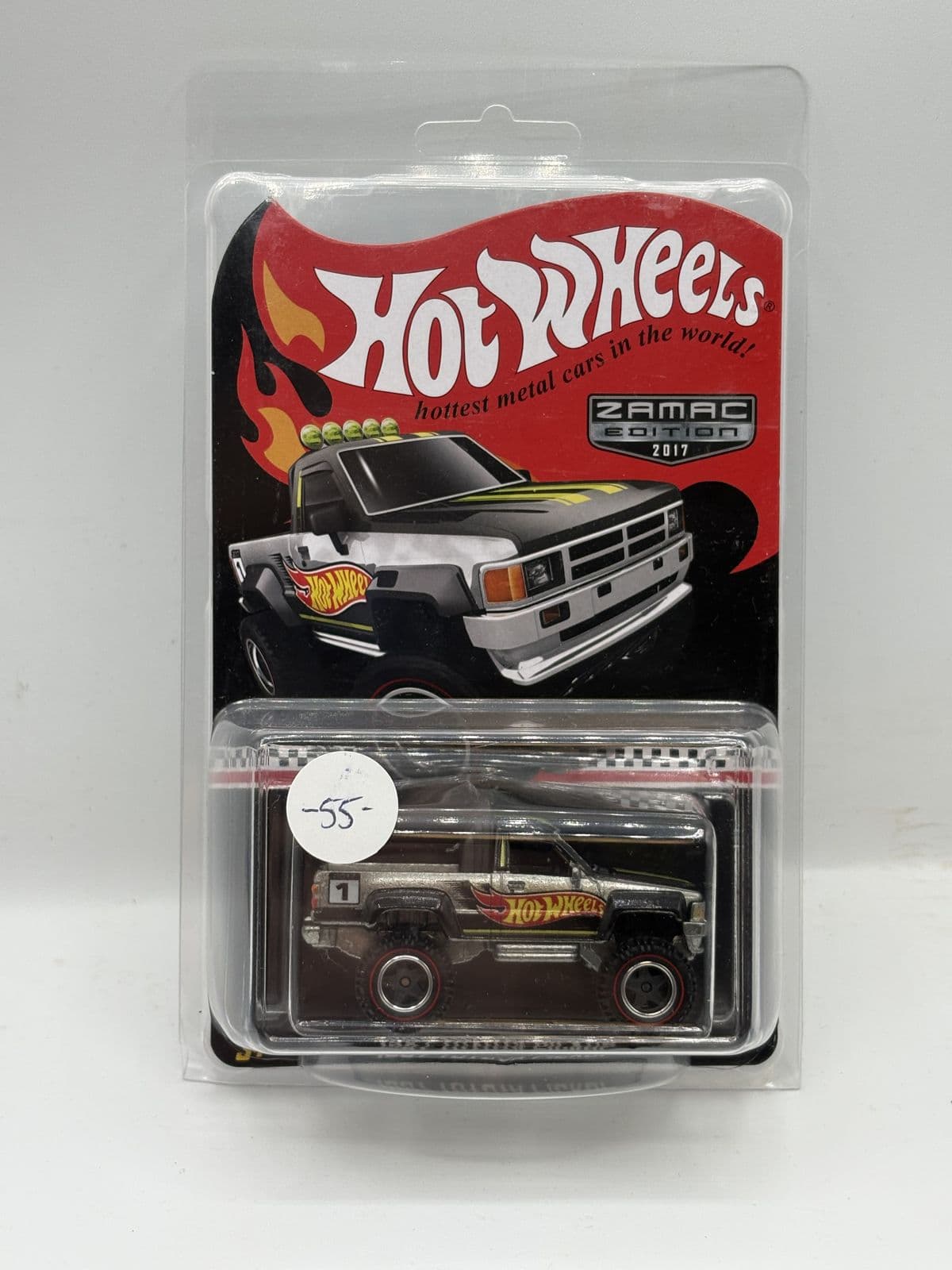 Toyota 4x4 Truck — 2017 Zamac Edition – Hot Wheels 1:64 diecast, carded