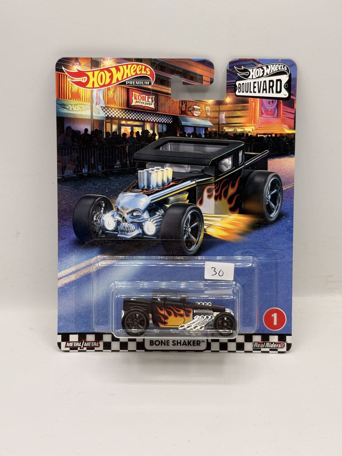 Bone Shaker — Boulevard – Hot Wheels 1:64 diecast, carded