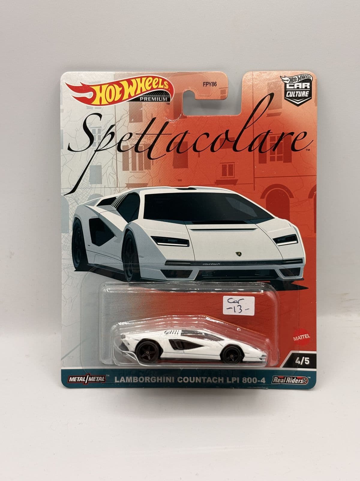 Lamborghini Countach LPI 800-4 — Spettacolare – Hot Wheels 1:64 diecast, carded