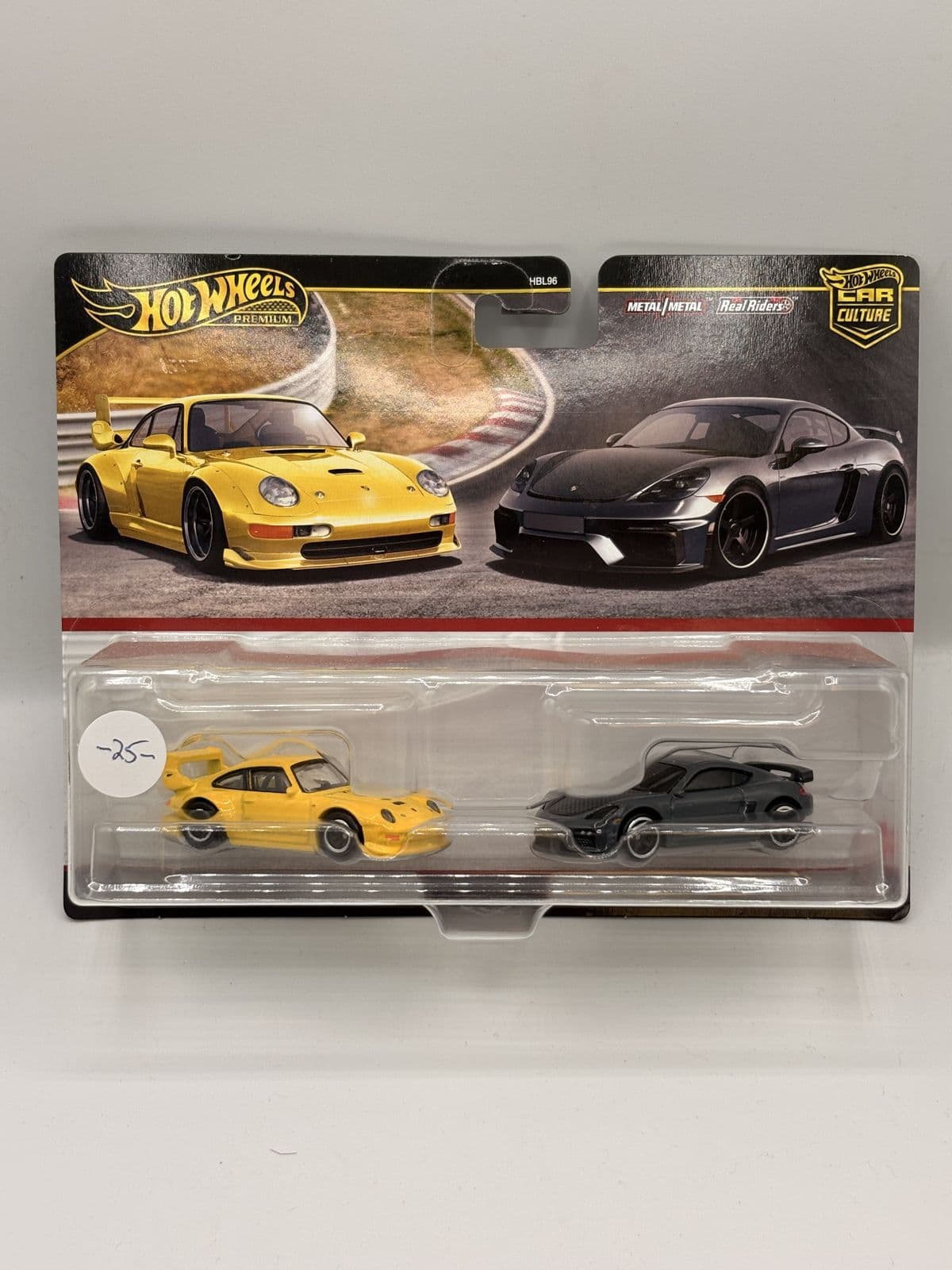 Porsche 911 GT2 & 718 Cayman — Car Culture 2-Pack – Hot Wheels 1:64 diecast, carded