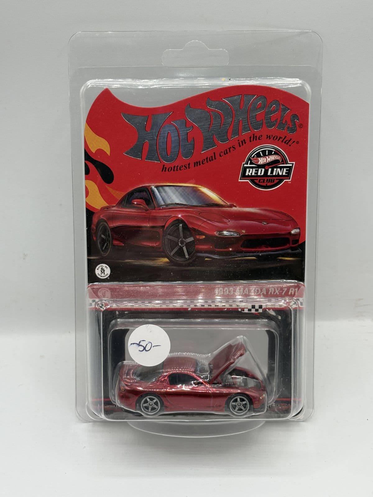 1993 Mazda RX-7 R1 — Red Line Club – Hot Wheels 1:64 diecast, carded – view 2