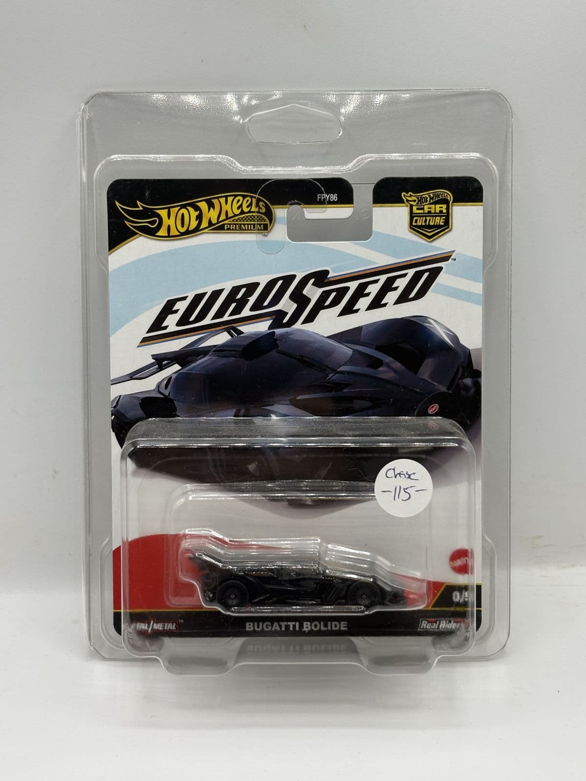Bugatti Bolide — Eurospeed Chase – Hot Wheels 1:64 diecast, carded – view 2