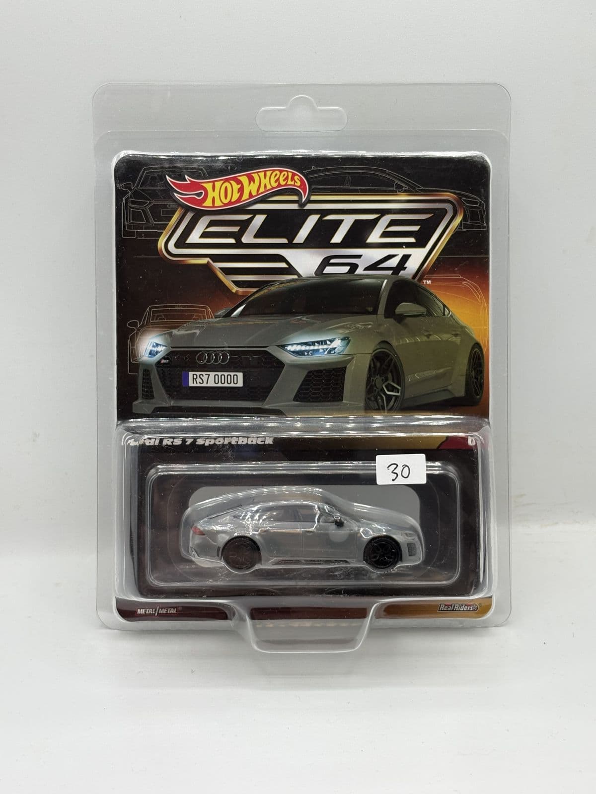 Audi RS 7 Sportback — Elite 64 – Hot Wheels 1:64 diecast, carded – view 2