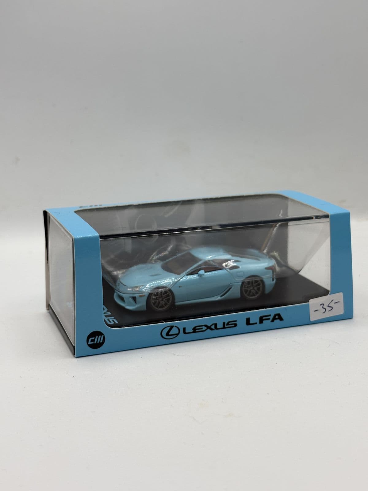 Lexus LFA — Light Blue – 1:64 diecast, boxed – view 2
