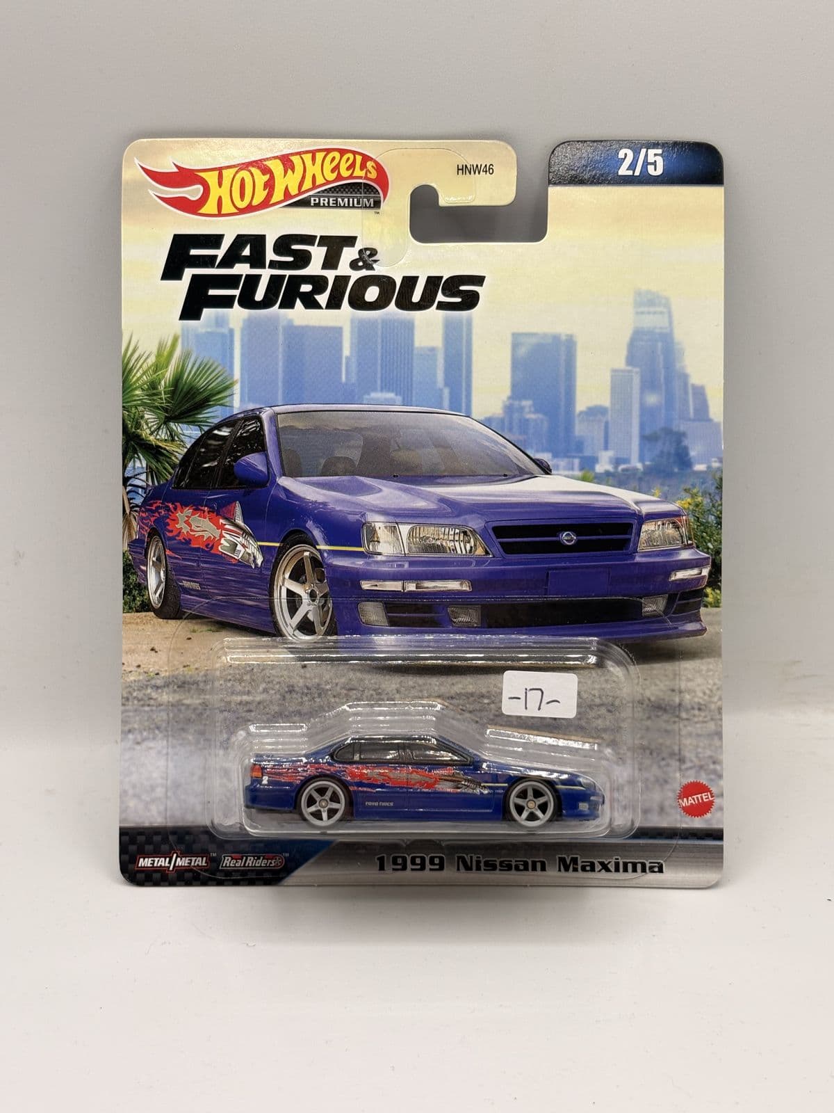 1999 Nissan Maxima — Fast & Furious – Hot Wheels 1:64 diecast, carded – view 2