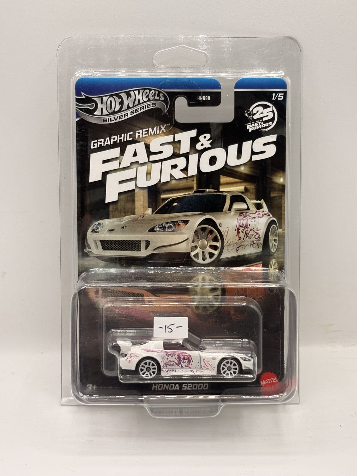 Honda S2000 — Fast & Furious Graphic Remix – Hot Wheels 1:64 diecast, carded – view 2