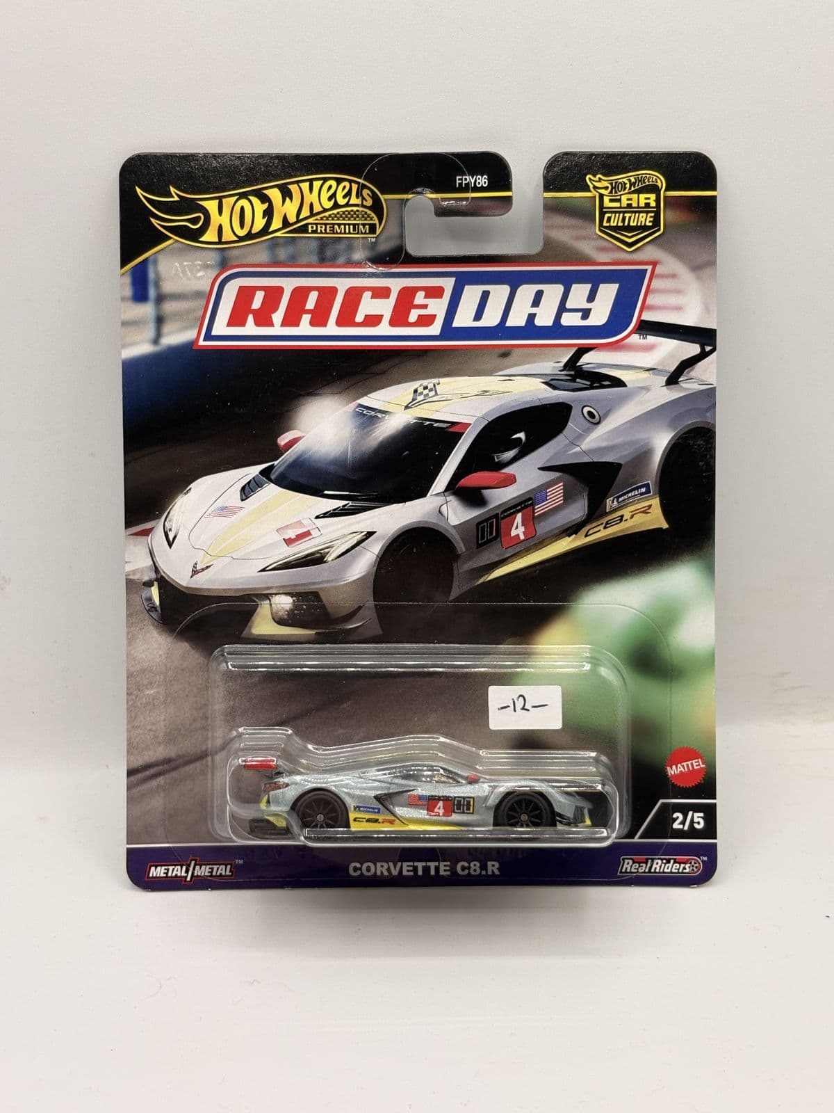 Corvette C8.R — Race Day – Hot Wheels 1:64 diecast, carded – view 2