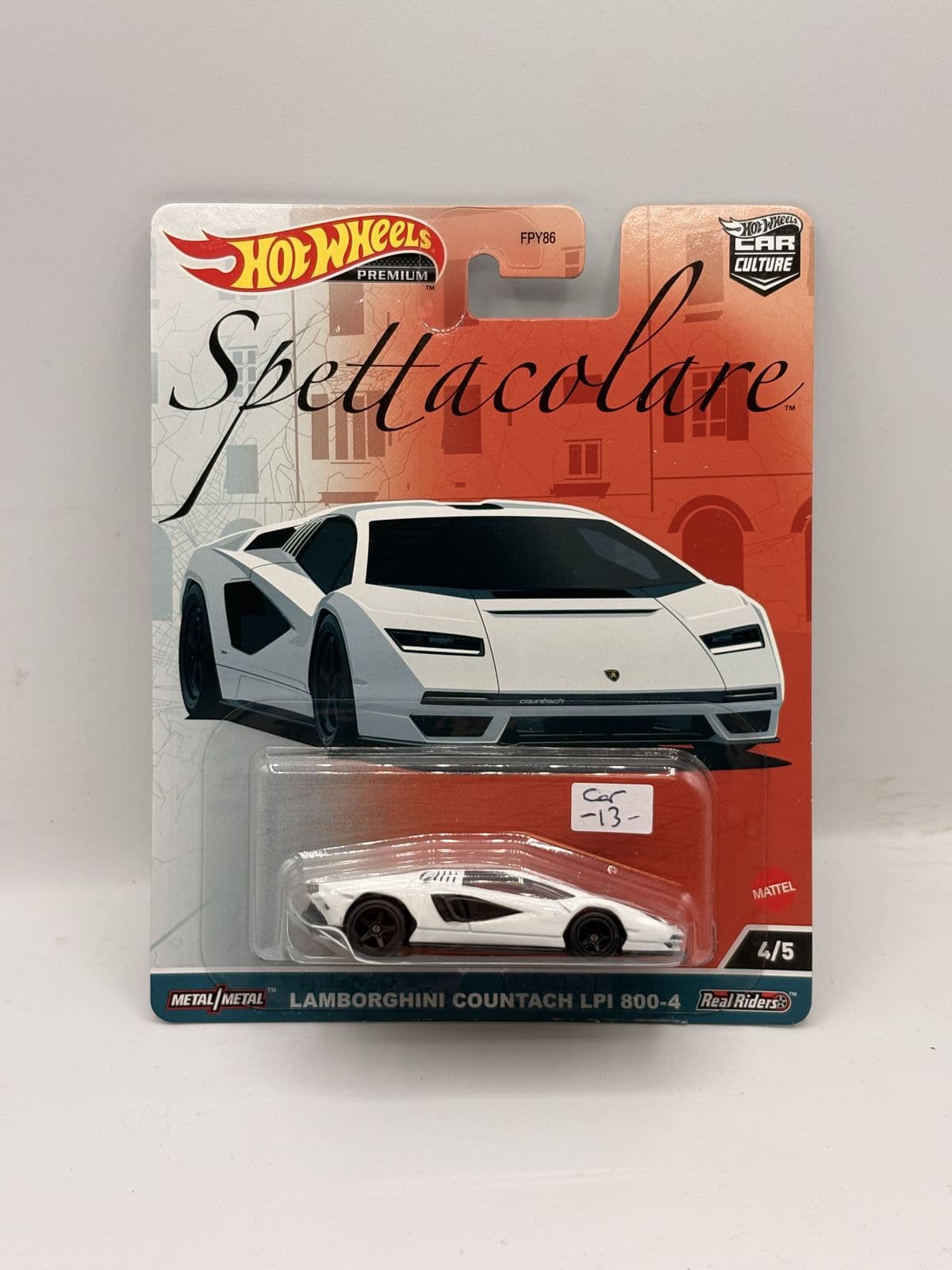 Lamborghini Countach LPI 800-4 — Spettacolare – Hot Wheels 1:64 diecast, carded – view 2