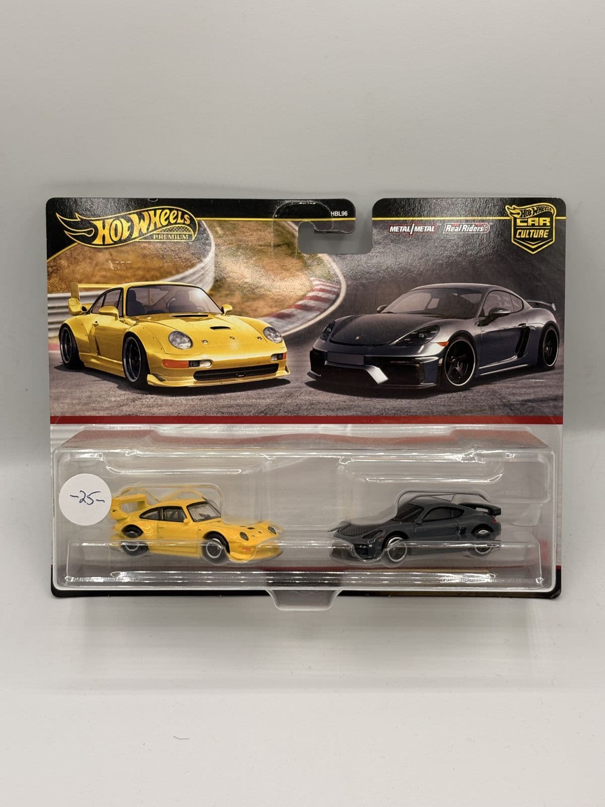 Porsche 911 GT2 & 718 Cayman — Car Culture 2-Pack – Hot Wheels 1:64 diecast, carded – view 2