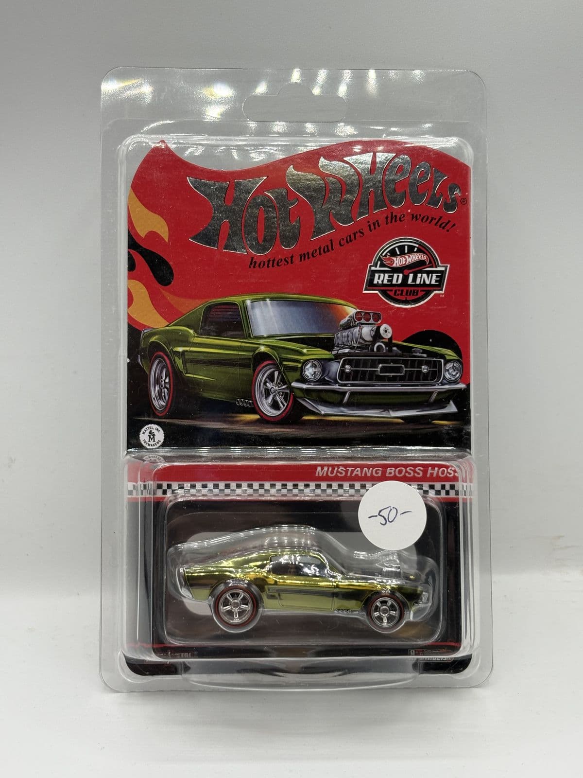 Mustang Boss Hoss — Red Line Club – Hot Wheels 1:64 diecast, carded – view 2