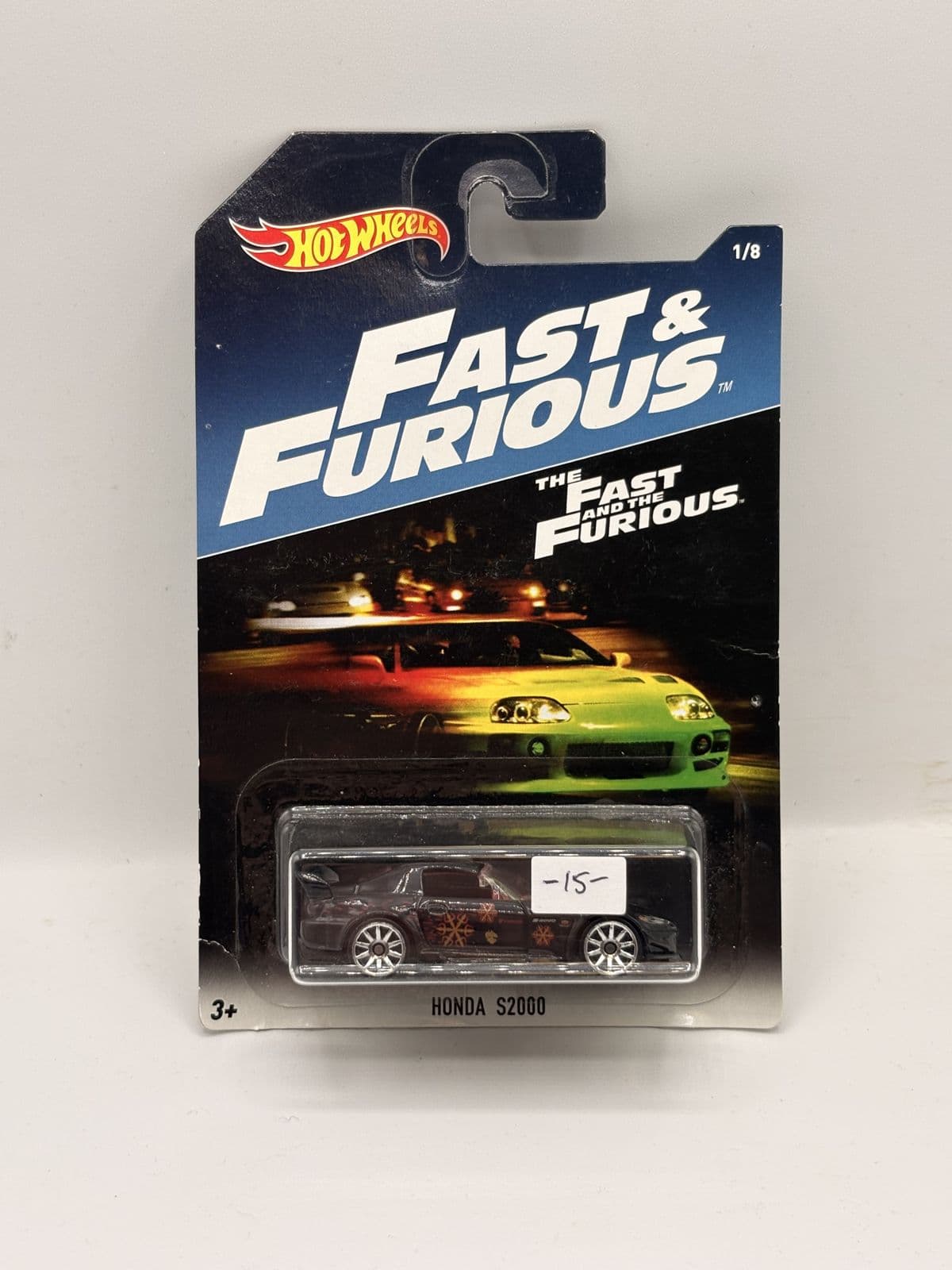 Honda S2000 — Fast & Furious – Hot Wheels 1:64 diecast, carded – view 3