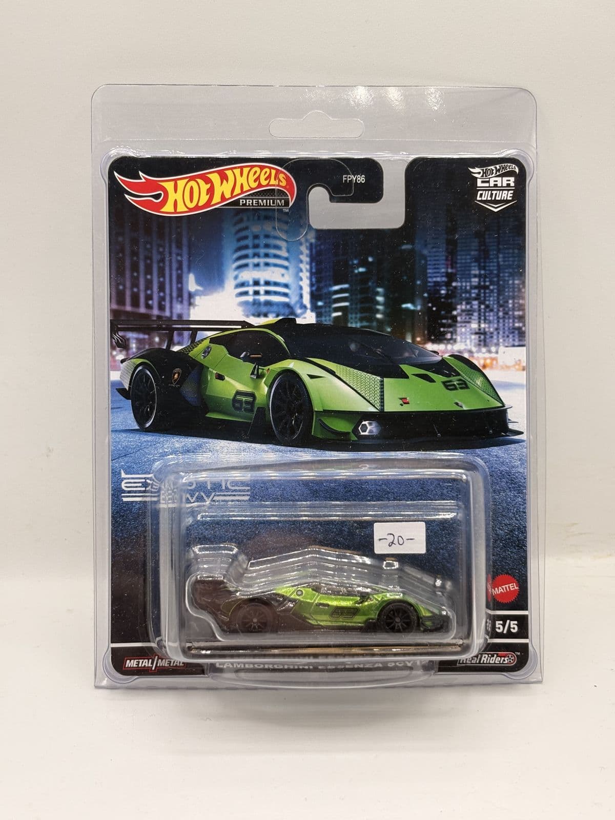 Lamborghini Essenza SCV12 — Car Culture – Hot Wheels 1:64 diecast, carded – view 3