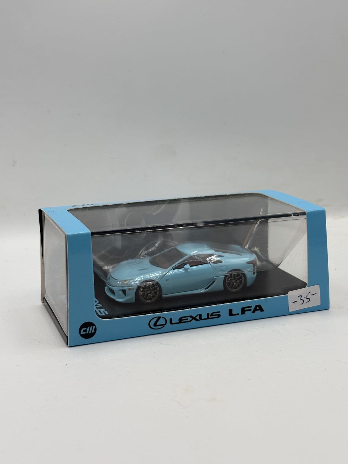 Lexus LFA — Light Blue – 1:64 diecast, boxed – view 3