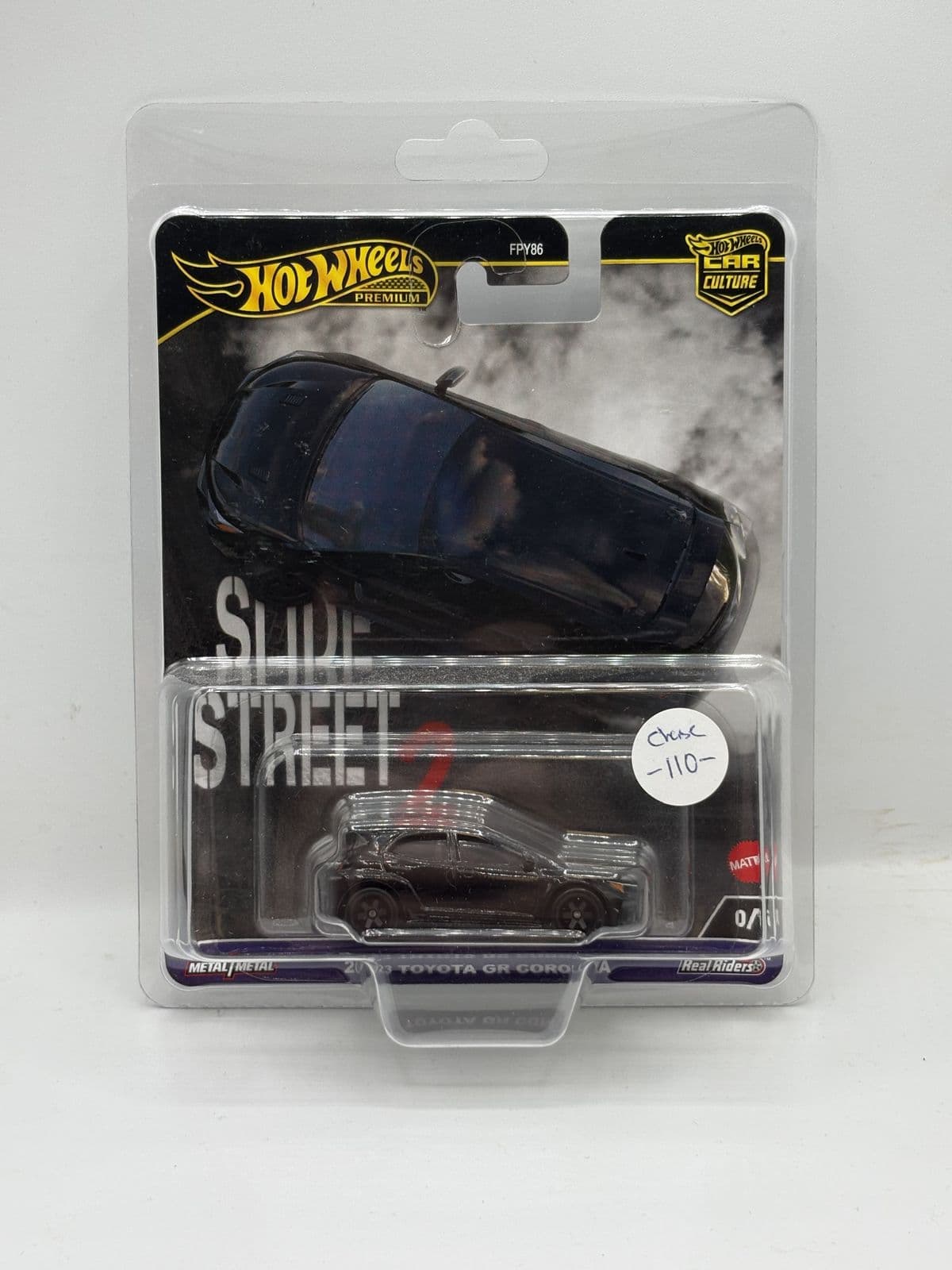 Toyota GR Corolla — Slide Street Chase – Hot Wheels 1:64 diecast, carded – view 4