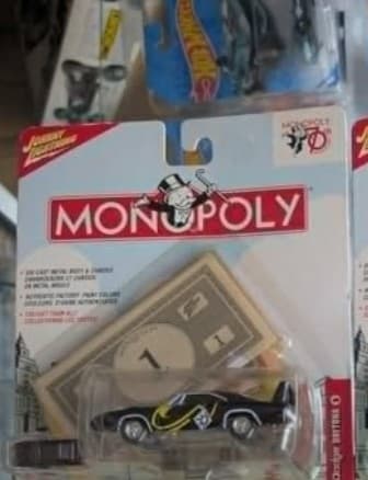 Monopoly — White Lightning Chase – Johnny Lightning 1:64 diecast, carded
