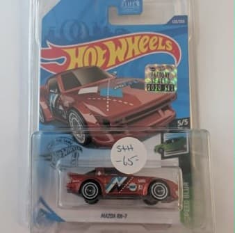 Mazda RX-7 — Super Treasure Hunt – Hot Wheels 1:64 diecast, carded