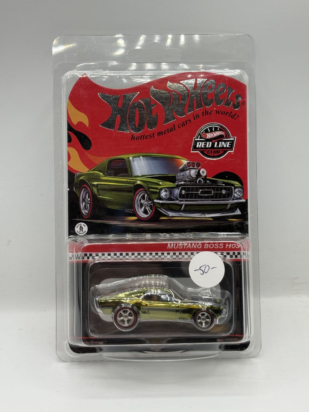 Mustang Boss Hoss — Red Line Club – Hot Wheels 1:64 diecast, carded