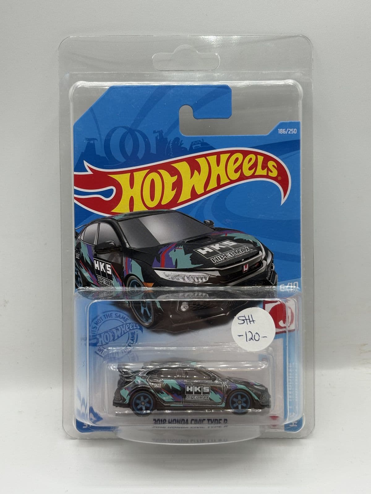 2018 Honda Civic Type R — Super Treasure Hunt, HKS – Hot Wheels 1:64 diecast, carded