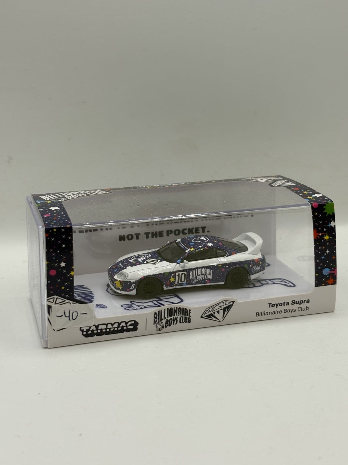 Toyota Supra — Tarmac Works x Billionaire Boys Club – 1:64 diecast, boxed